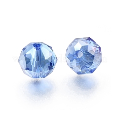 Electroplate Transparent Round Glass Beads&nbsp;GL-CBA6A73-AB06