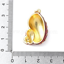 Brass Enamel Pendants&nbsp;X-KK-A252-01G