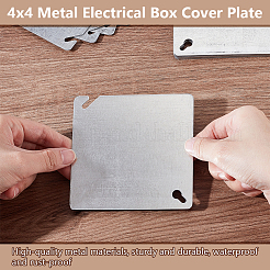 10Pcs Iron Electrical Box Cover Borad&nbsp;FIND-GA0007-89
