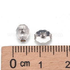 Anti-Tarnish Rhodium Plated Sterling Silver Ear Nuts&nbsp;X-STER-E041-11B