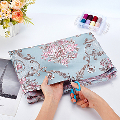 1M Flower Pattern Polyester Fabric&nbsp;AJEW-GA0008-38