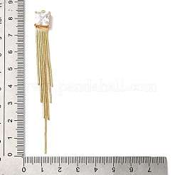 Brass Snake Chain Tassel Big Pendants&nbsp;KK-B079-01G