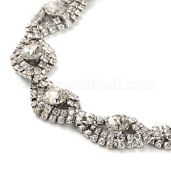 Alloy Crystal Rhinestone Link Chain Belts&nbsp;AJEW-U019-01P-02