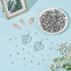 260Pcs 26 Styles Alloy Cabochons&nbsp;MRMJ-OC0004-19