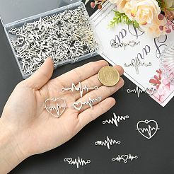 80Pcs 10 Styles Tibetan Style Alloy Connector Charms&nbsp;TIBE-CJ0001-38