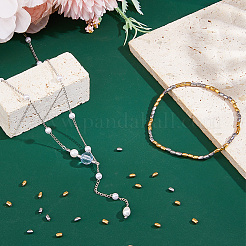 80Pcs 2 Colors 304 Stainless Steel Beads&nbsp;STAS-DC0017-53