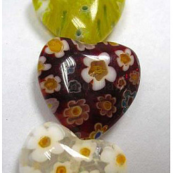 Handmade Millefiori Glass Beads Strands&nbsp;X-LK23