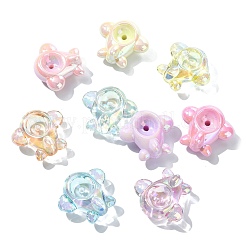 60Pcs 2 Styles UV Plating Opaque Acrylic Beads&nbsp;MACR-CJ0002-36
