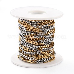 Two Tone 304 Stainless Steel Curb Chains&nbsp;CHS-B001-13