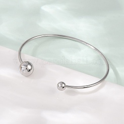 304 Stainless Steel Open Cuff Bracelets&nbsp;BJEW-R019-01P-02