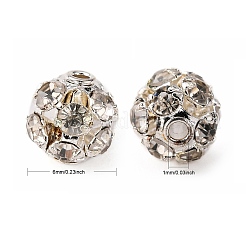 Brass Rhinestone Beads&nbsp;RB-H034-4