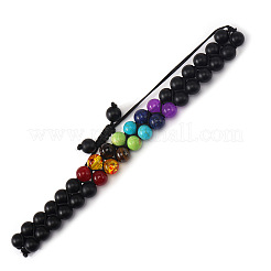 Chakra Round Glass Bead Braided Bracelets&nbsp;ZS1375