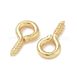Brass Screw Eye Pin Peg Bails&nbsp;KK-D289-56G