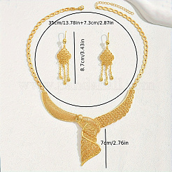 Alloy Hollow Statement Necklace & Earring Sets for Middle Eastern Bride&nbsp;KF3516