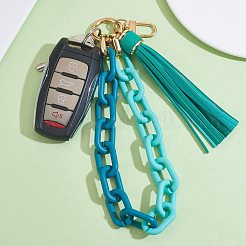 Chain Link Wristlet Keychain&nbsp;HJEW-SW00013-07