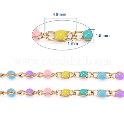 304 Stainless Steel Enamel Twisted Chains&nbsp;STAS-R100-40A