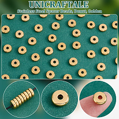 40Pcs Ion Plating(IP) 304 Stainless Steel Spacer Beads&nbsp;STAS-UN0059-33