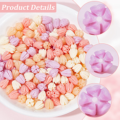 200Pcs 4 Colors Dyed Synthetic Coral Beads&nbsp;CORA-SP0001-22