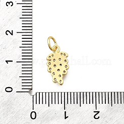 Brass Micro Pave Cubic Zirconia Pendants&nbsp;KK-F896-03D-G