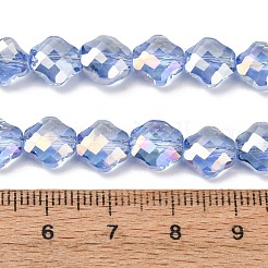 Electroplate Transparent Glass Beads Strands&nbsp;GL-CBA7A17-02A-09