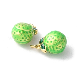 Brass Enamel Pendants&nbsp;KK-A252-38G-03