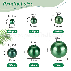 1070pcs 6 Style Imitation Pearl Acrylic Beads&nbsp;OACR-PH0004-19