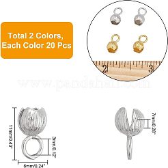 Brass Bead Tips&nbsp;KK-FH0001-46