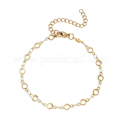 4.5MM 304 Stainless Steel Ring Link Chain Bracelets&nbsp;SA-CBA2696-24G
