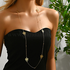Stylish Stainless Steel Hollow Link Chain Long Necklaces for Women Party Wear&nbsp;JM6223-4