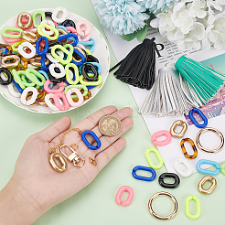 DIY Curb Chain Bracelet Keychain Making Kit&nbsp;DIY-PH0009-41