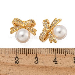Brass Micro Pave Cubic Zirconia Charms&nbsp;KK-U036-08G