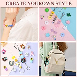 80Pcs Round Silicone Focal Beads&nbsp;SIL-SZ0001-24-03