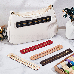 5Pcs 5 Colors PU Leather Bag Zipper&nbsp;PURS-CL0001-35