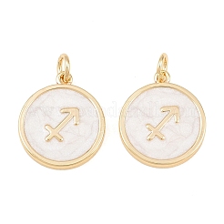Brass Enamel Pendants&nbsp;KK-CBA652E-01C