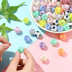 Two Tone Plating Acrylic Beads&nbsp;MACR-CJC0004-26