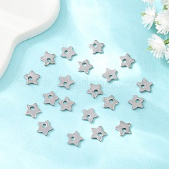 Non-Tarnish 304 Stainless Steel Five-Pointed Star Charms Pendants&nbsp;X-STAS-Q171-03