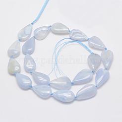 Natural Blue Lace Agate Beads Strands&nbsp;G-G695-01