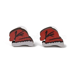 Christmas Theme Stud Earrings Set&nbsp;EJEW-U016-05P-02