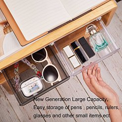 2 Colors Plastic Under Desk Storage&nbsp;AJEW-SZ0001-16A