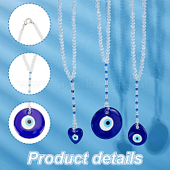 Glass Pendant Decorations&nbsp;HJEW-GA00001