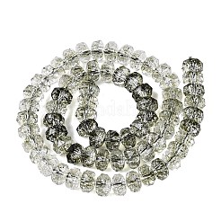 Crackle Transparent Glass Beads Strands&nbsp;GLAA-N068-03A-02