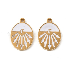 304 Stainless Steel Enamel Charms&nbsp;STAS-U057-10G
