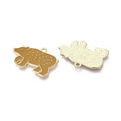 Christmas Theme Rack Plating Alloy Enamel Pendants&nbsp;PALLOY-O109-31LG