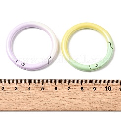 Spray Paint Alloy Spring Gate Rings&nbsp;FIND-C086-03C