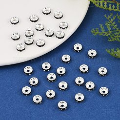 Brass Grade A Rhinestone Spacer Beads&nbsp;RB-A014-Z8mm-02S