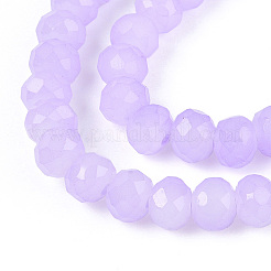 Baking Paint Imitation Jade Glass Bead Strands&nbsp;X-DGLA-A034-J2MM-A50