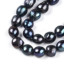 Natural Cultured Freshwater Pearl Beads Strands&nbsp;PEAR-N014-09A-05