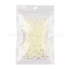 120Pcs 6 Style ABS Plastic Imitation Pearl Linking Rings&nbsp;OACR-FS0001-02
