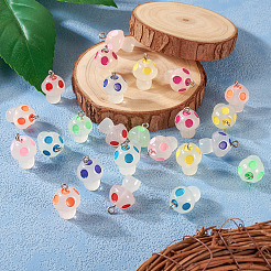 32Pcs 8 Colors Luminous Transparent Resin Pendants&nbsp;FIND-TA0002-48