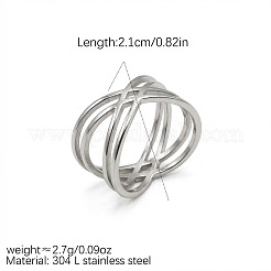 304 Stainless Steel Finger Rings&nbsp;WGFC103-01